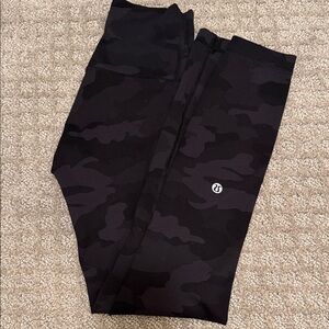 lululemon athletica Black Camo Leggings